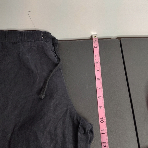 Standard James Perse Linen Soft Drape Pant in black size 1/S - Picture 8 of 10